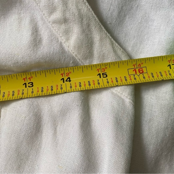 Urban Outfitters Marnie Halter Sweetheart Neckline White Linen Mini Dress SZ M - Picture 15 of 15